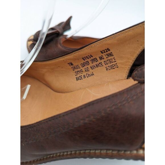 Timberland boot company Marge peep toe slingback wedged sandals size 7 - Picture 5 of 8